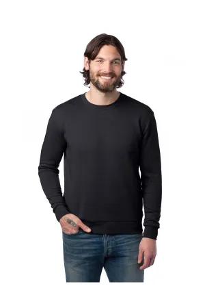 Alternative Mens Eco Cozy Fleece Crewneck Sweatshirt - Black