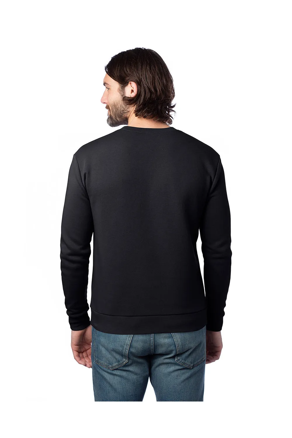 Alternative Mens Eco Cozy Fleece Crewneck Sweatshirt - Black