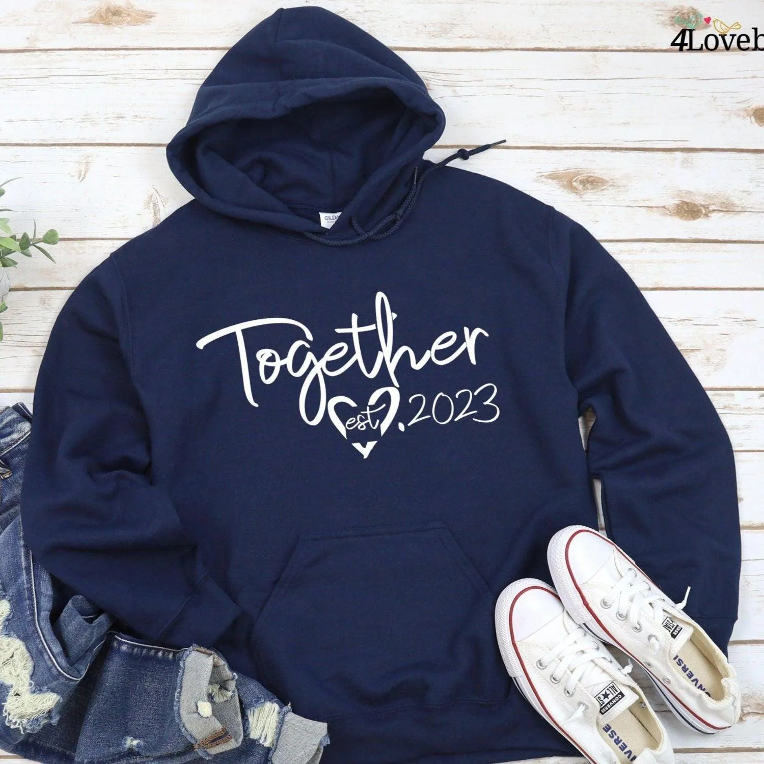 Better Together Custom Est Matching Set: Comfy, Stylish Outfits Perfect for Couples & Duos!