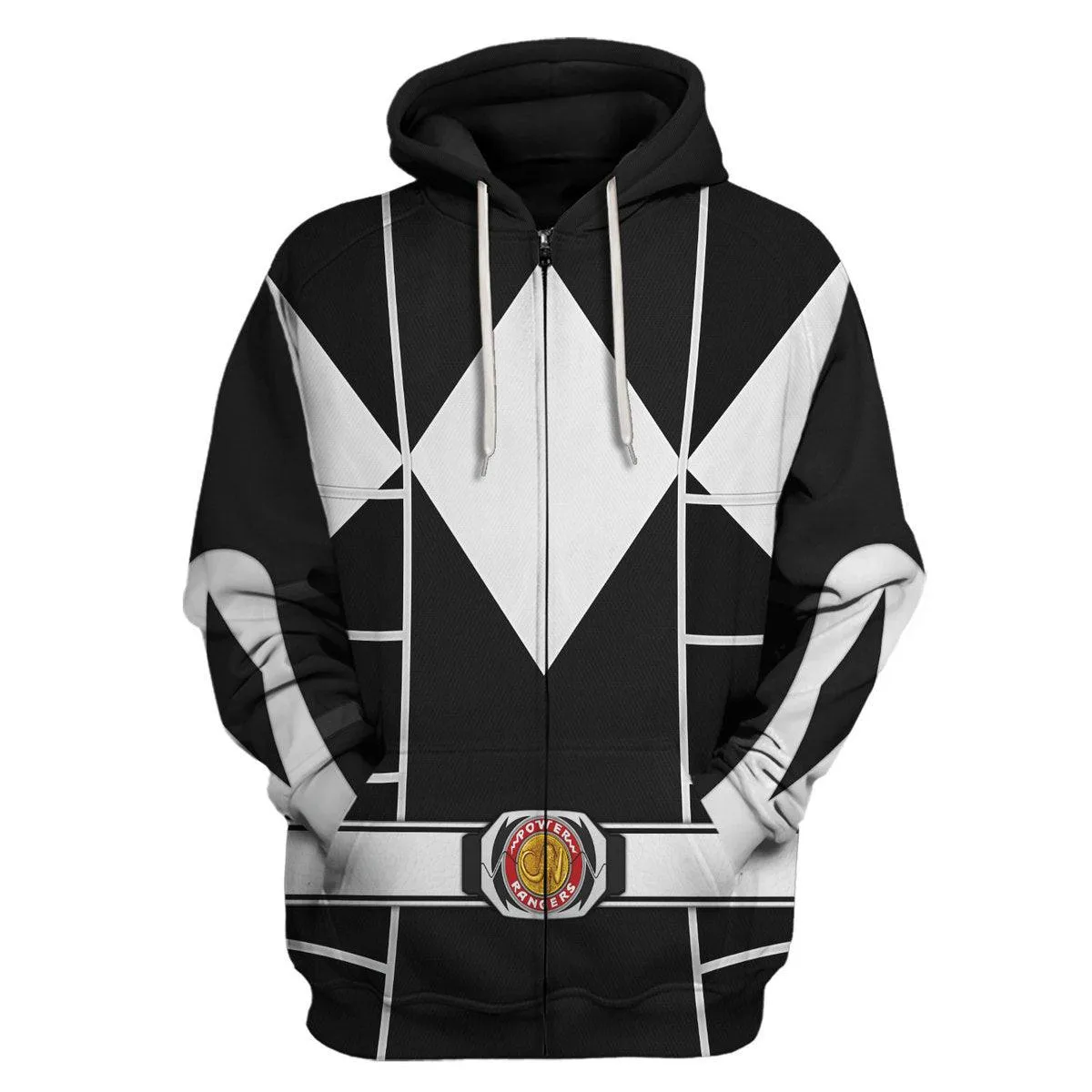 Black Ranger Mighty Morphin Cosplay Hoodies Sweatshirt T-shirt Hawaiian