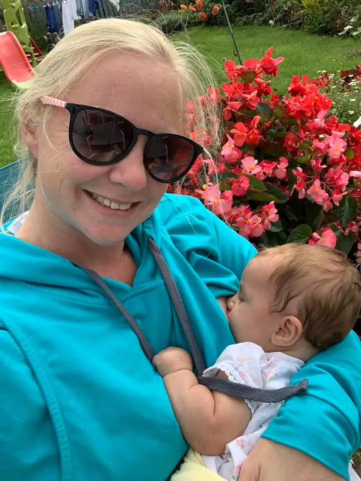 Blue Breastfeeding Hoodie