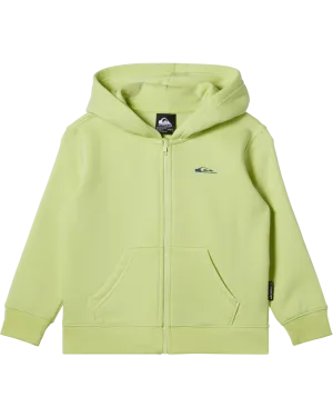 Boys Graphic Zip Hoodie in Shadow Lime