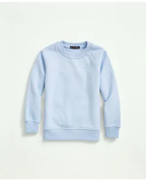 Brooks Brothers Boys Embroidered Logo Terry Sweatshirt Light Blue