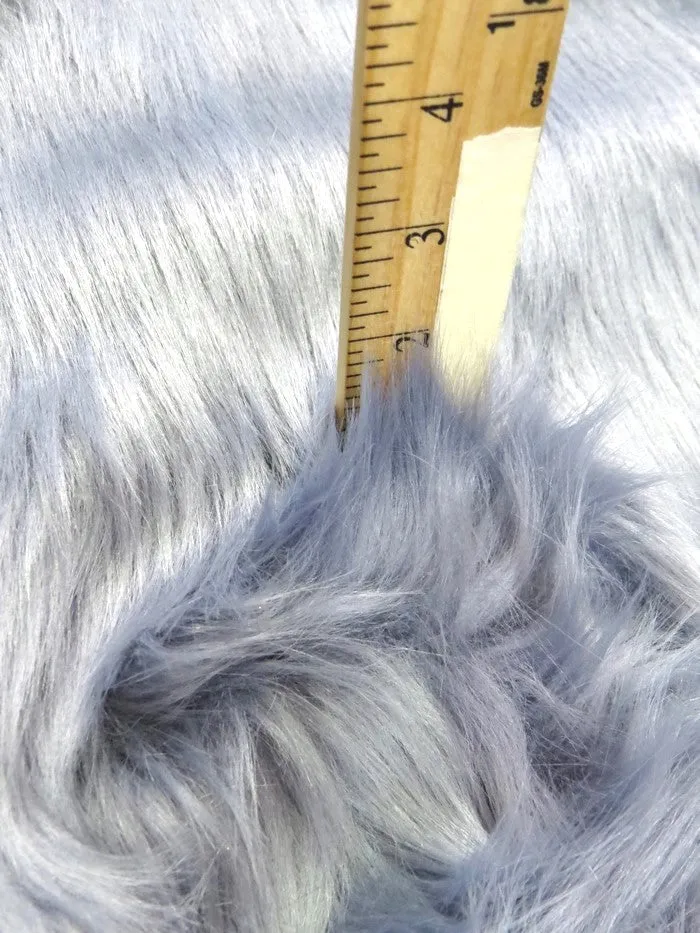 Cafe Solid Shaggy Long Pile Faux Fur Fabric / 15 Yard Bolt