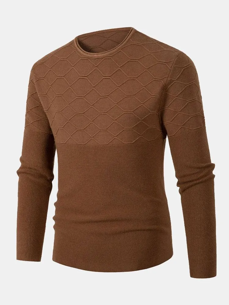 Celzo | Slim Fit Crew Neck Knitted Jumper