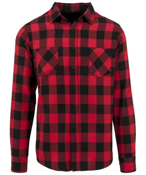 Checked flannel shirt | Black/Red