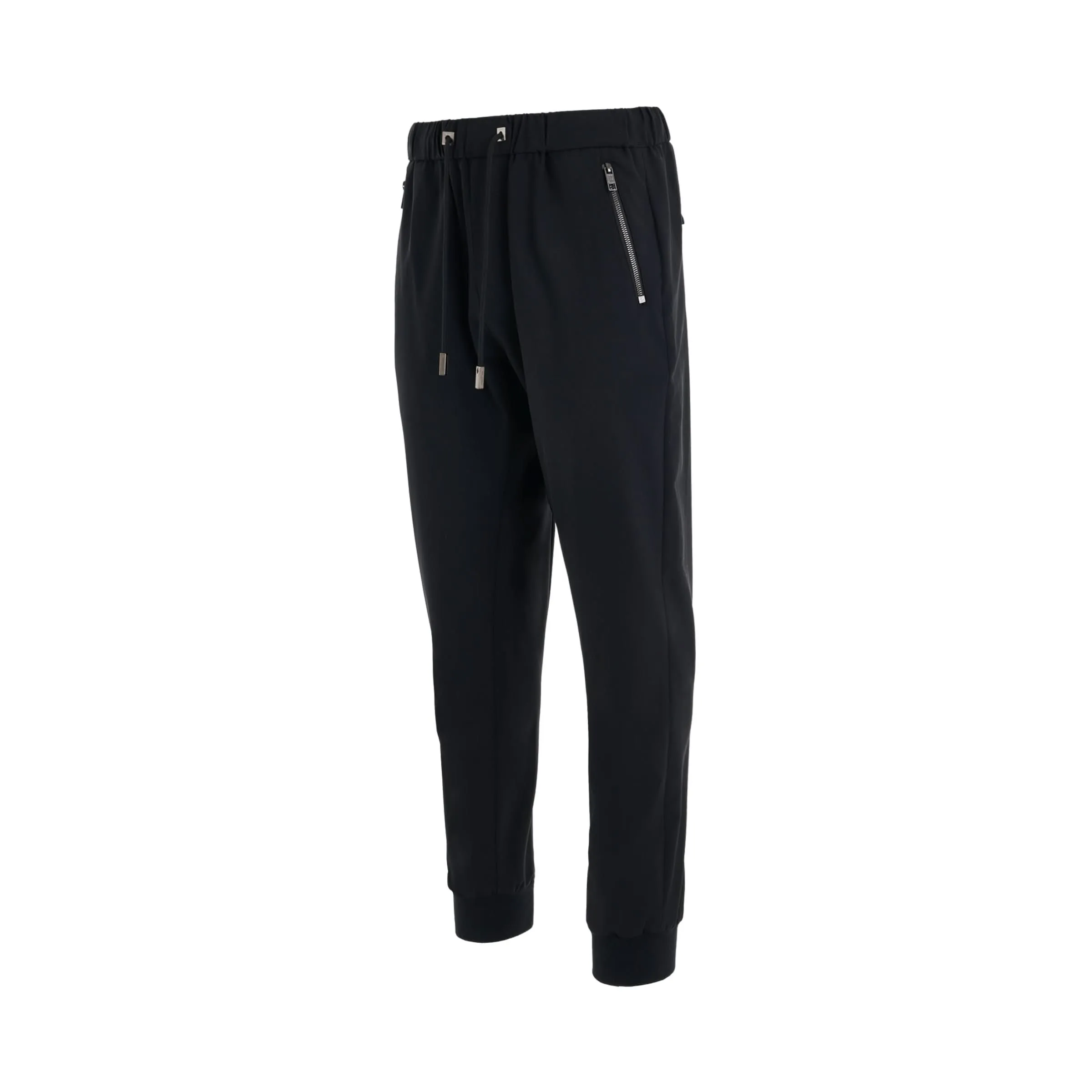 Elasticated Cuff Sweatpants in Black