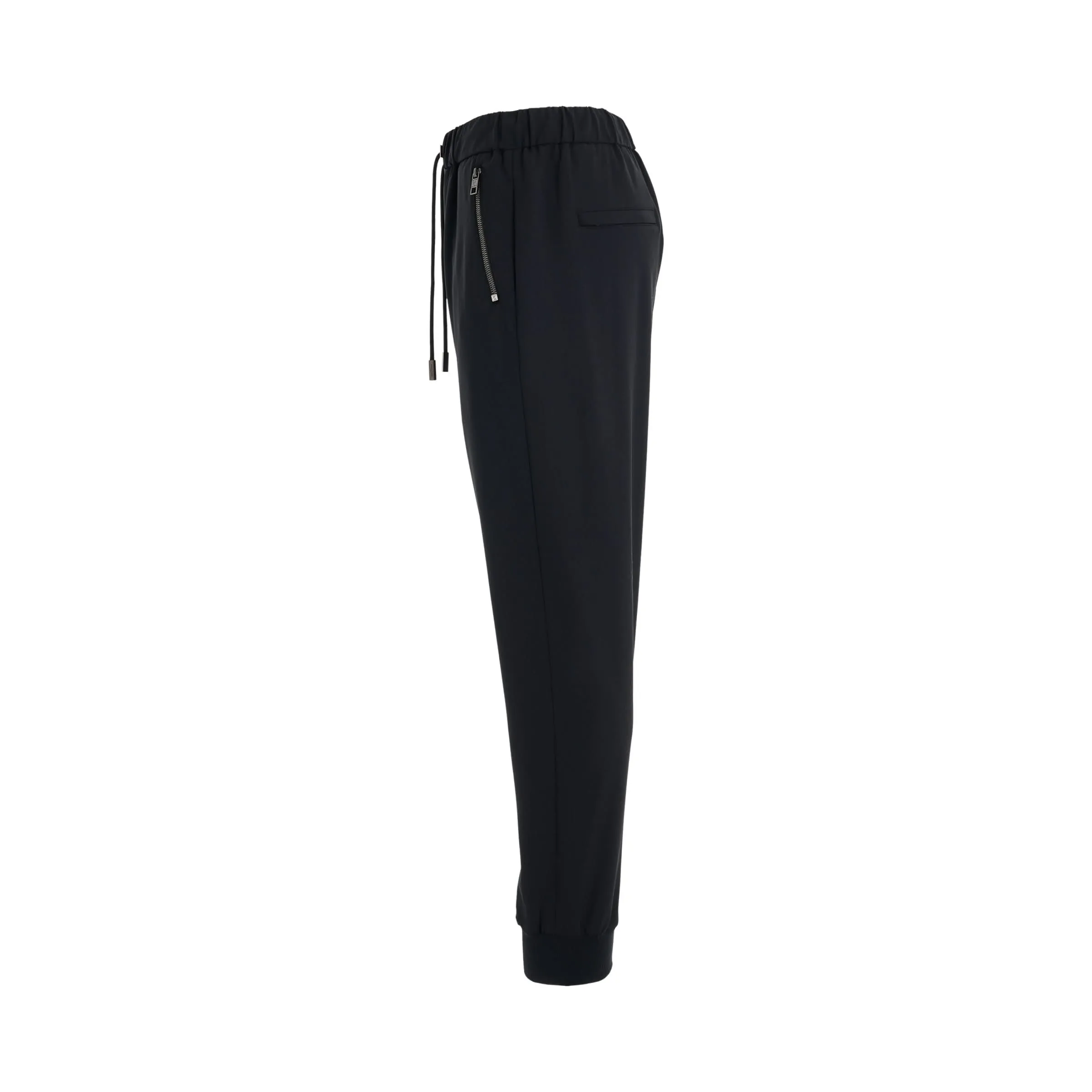 Elasticated Cuff Sweatpants in Black