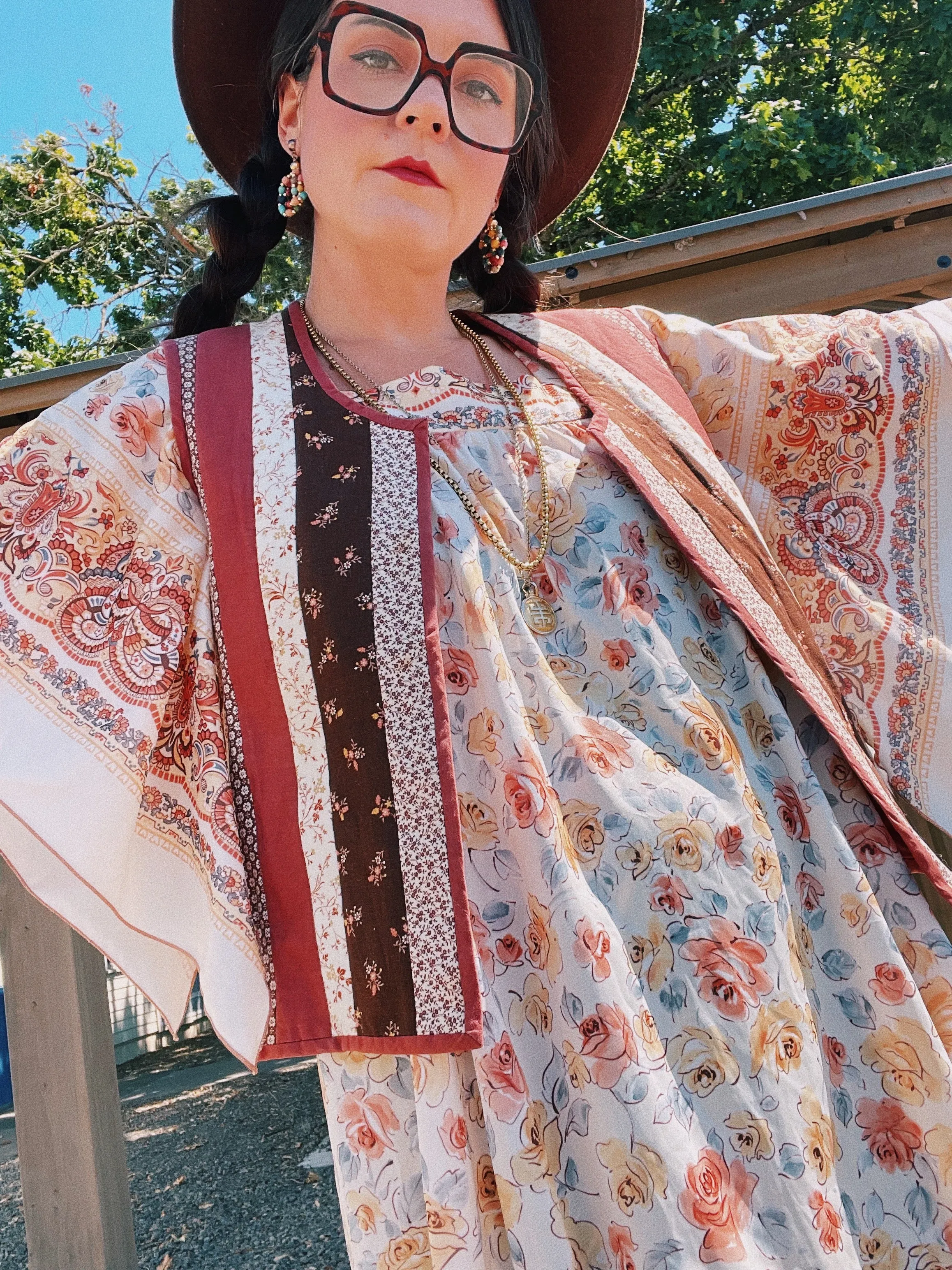 Floral Quilted Vest