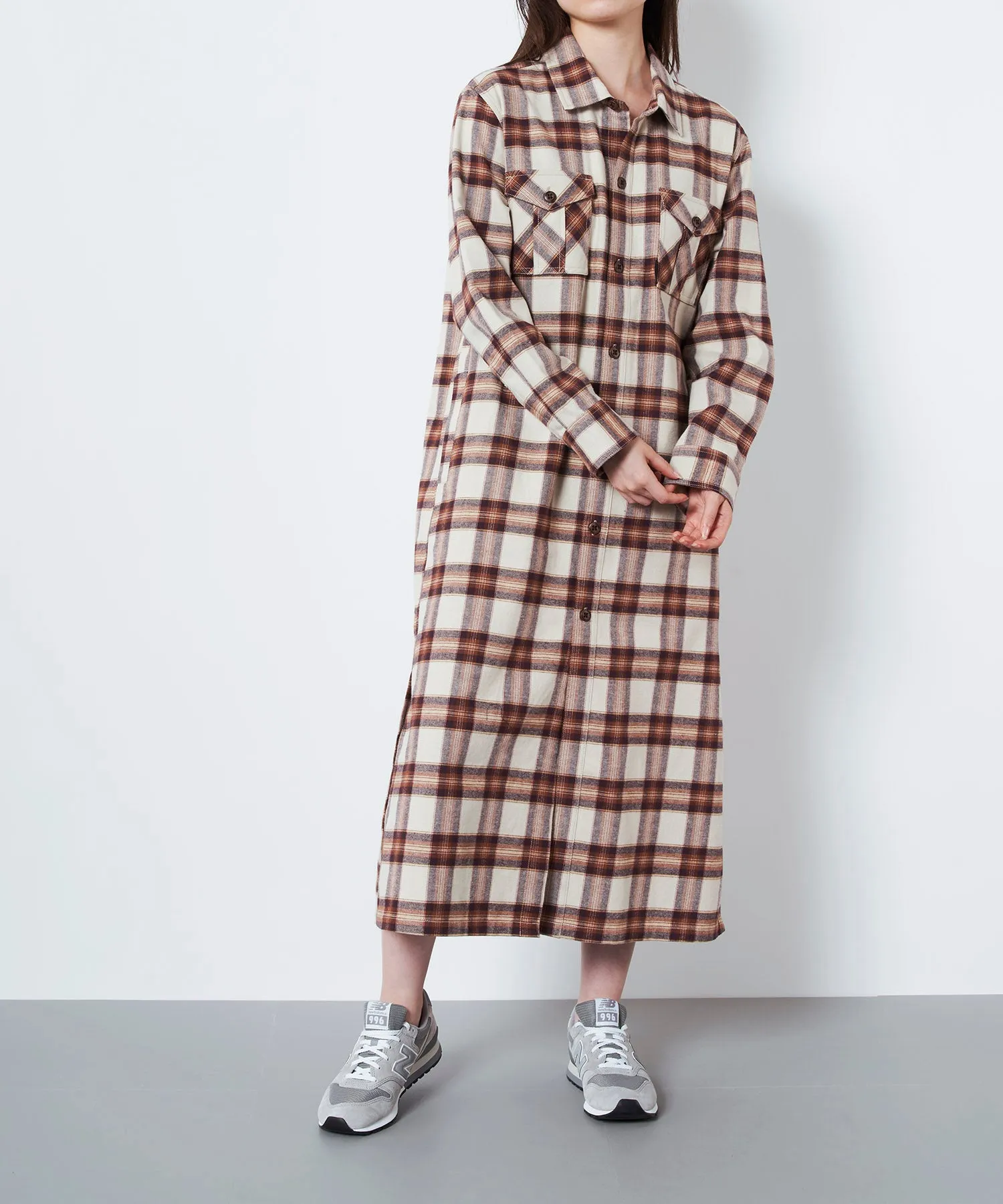 Gramicci Flannel Shirt Dress