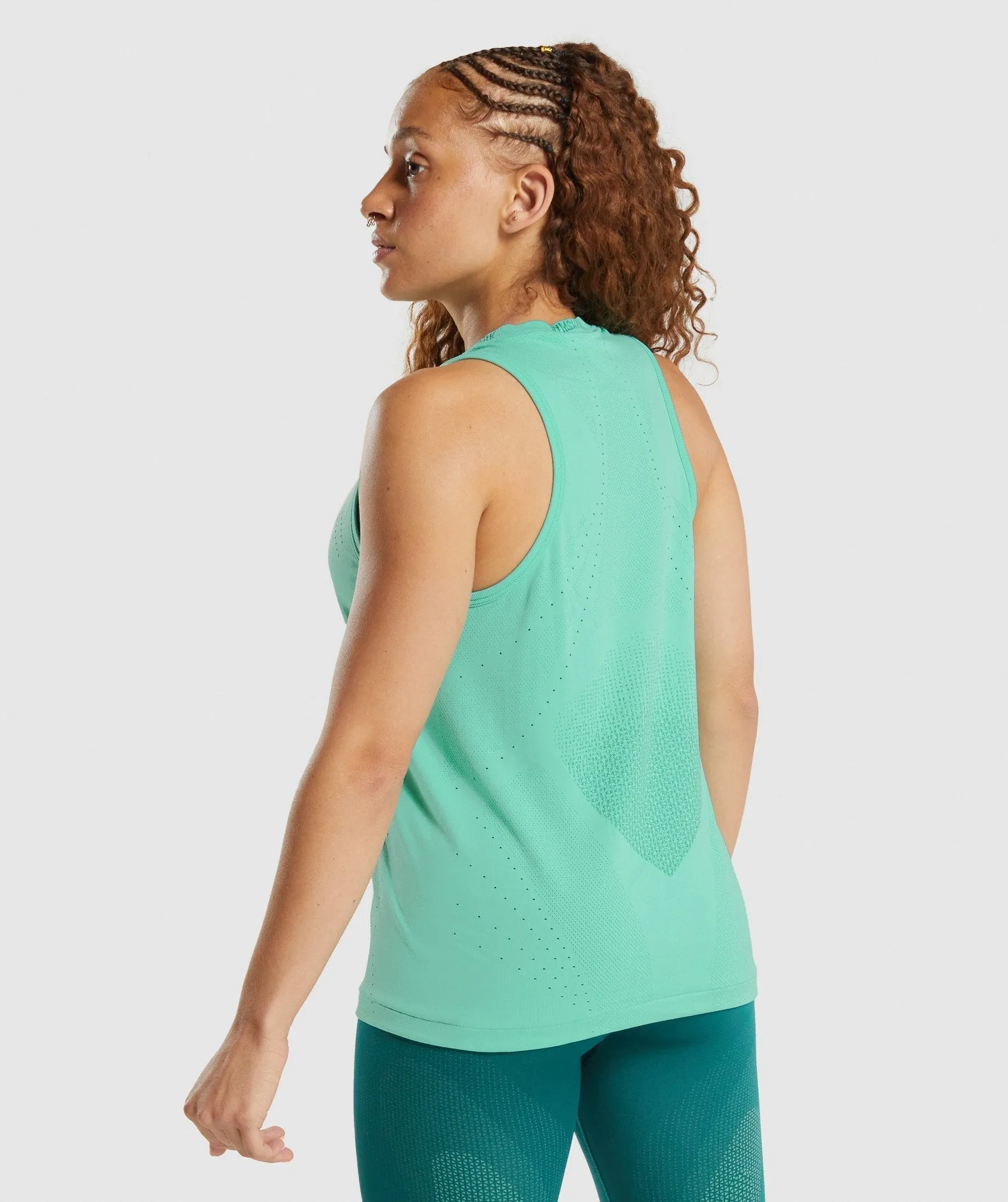 Gymshark Apex Seamless Tank - Turquoise