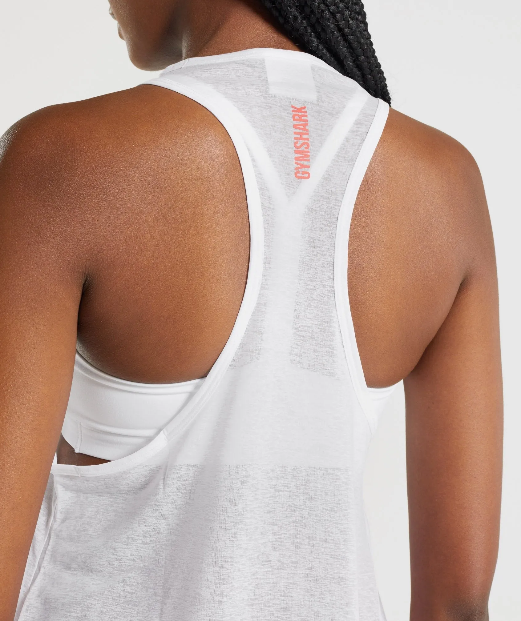 Gymshark Pulse Lightweight Tank - White