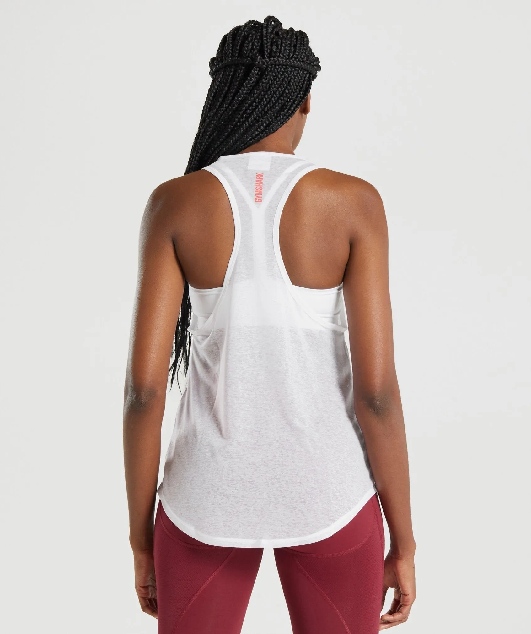 Gymshark Pulse Lightweight Tank - White