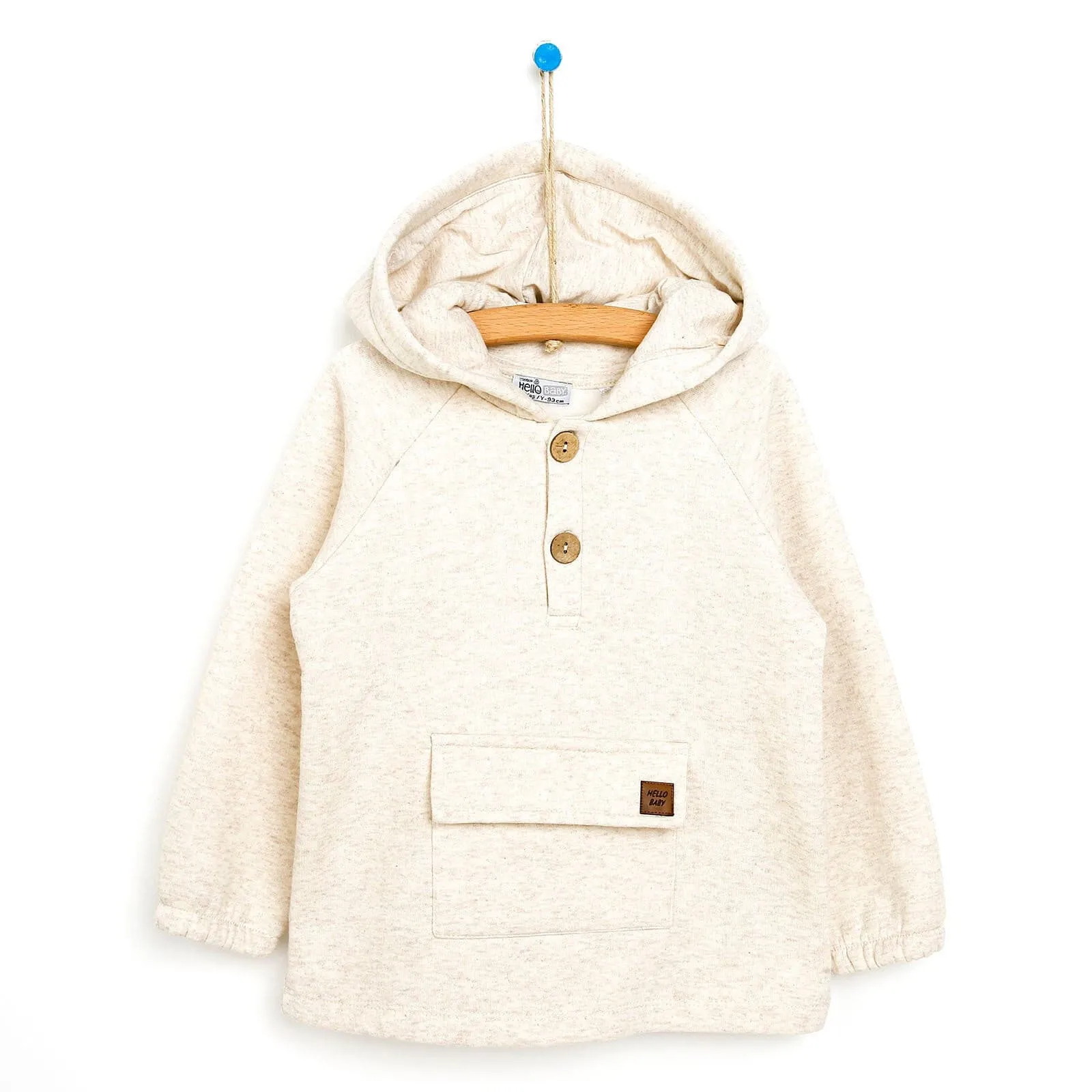 HelloBaby Basic Baby Boy Sweatshirt - Ecru