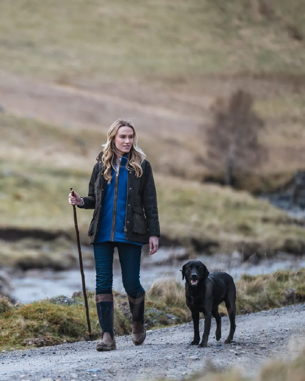 Hoggs of Fife Caledonia Ladies Antique Wax Jacket