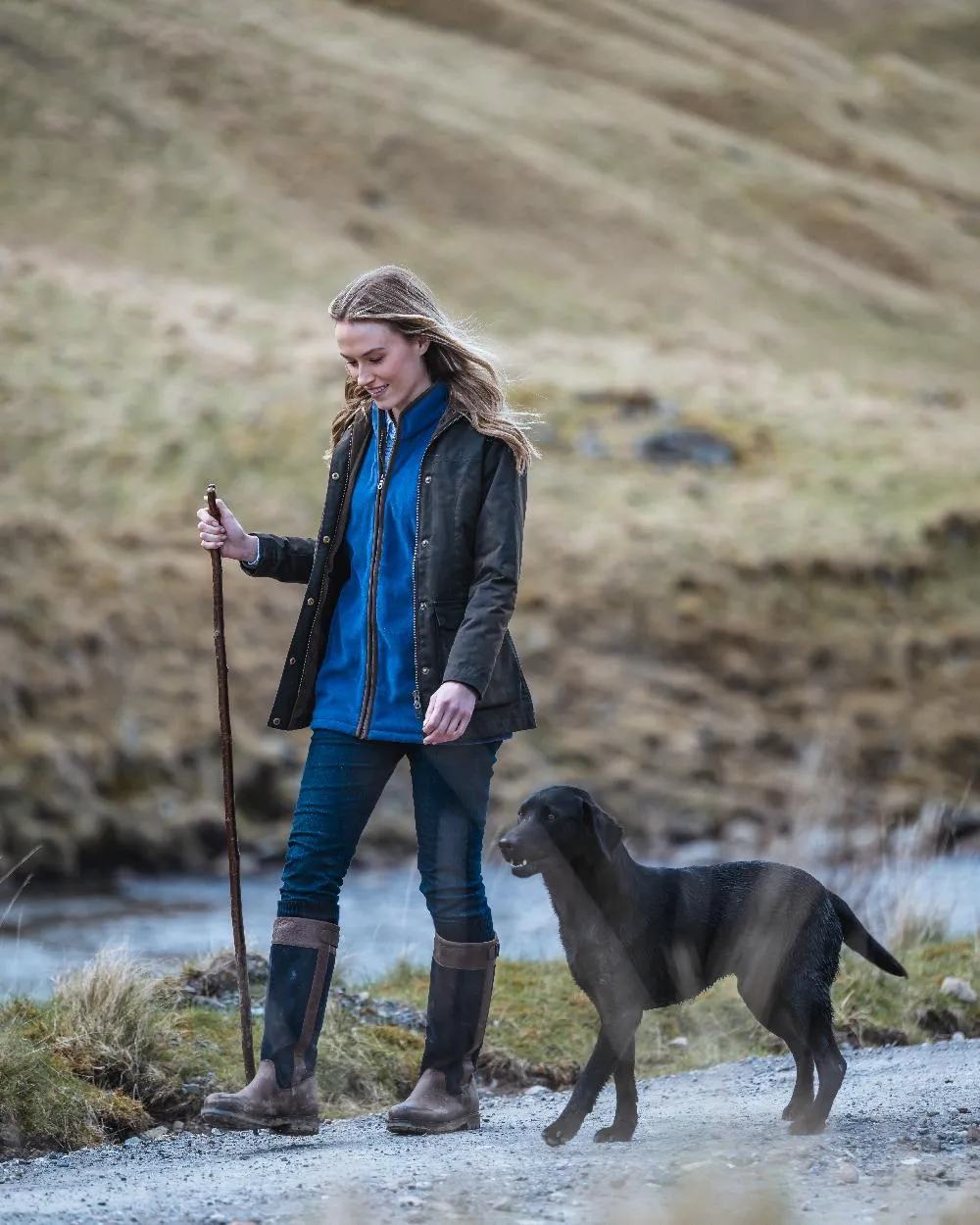 Hoggs of Fife Caledonia Ladies Antique Wax Jacket