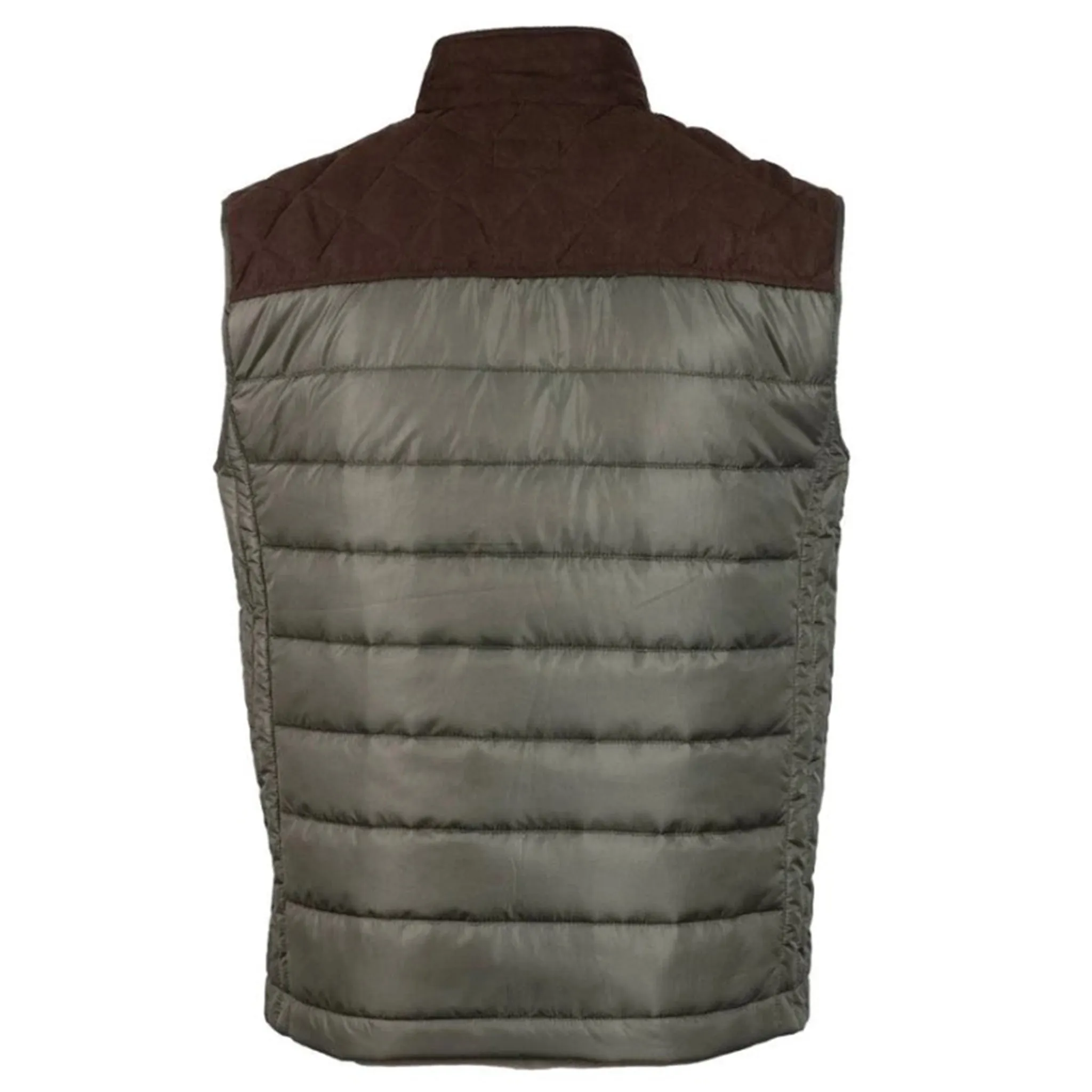 Hooey Men's Olive & Brown Packable Vest