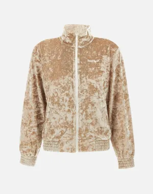 Ivory Chenille Full Zip Sweatshirt