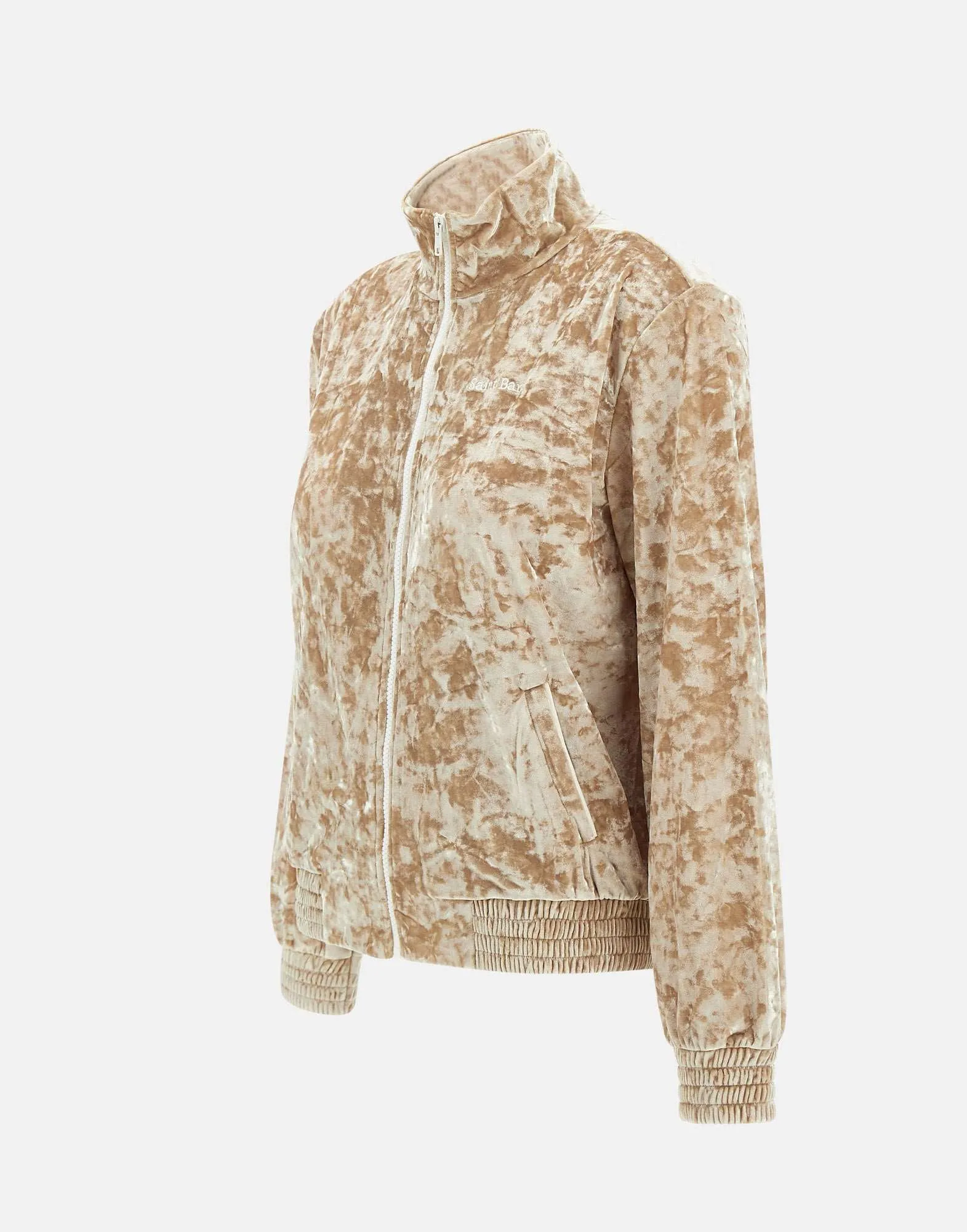 Ivory Chenille Full Zip Sweatshirt