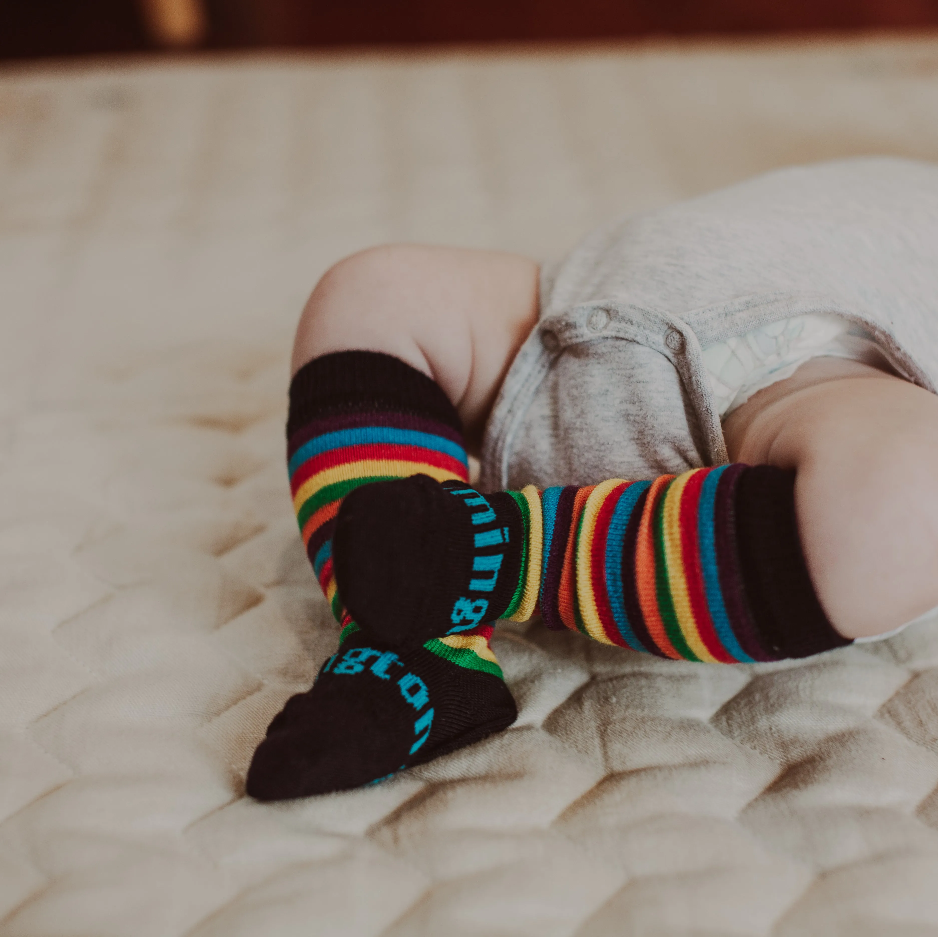 Jester Knee-High Merino Socks (NB-3 months and 8-12 years)