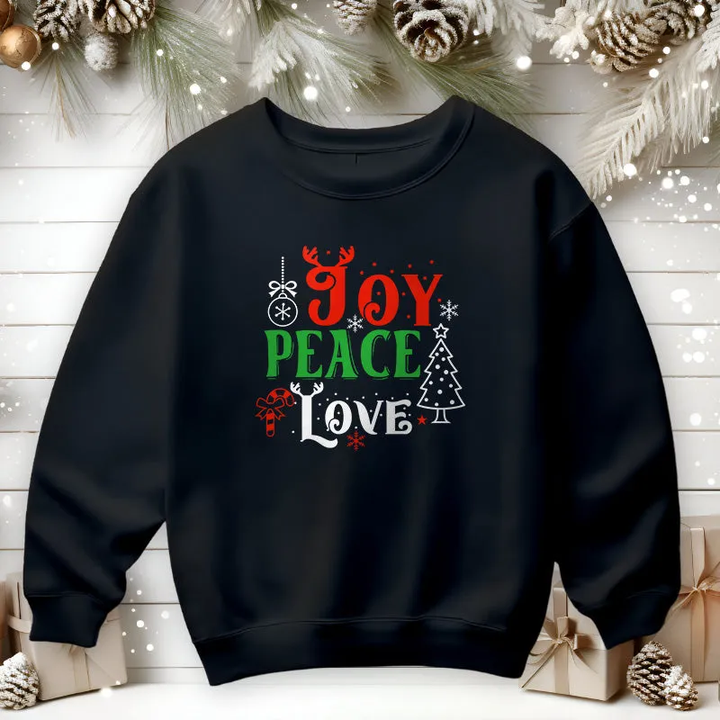 Joy Peace Love | Christmas Sweatshirt