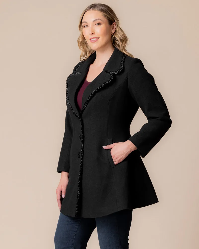 Juliette Winter Coat with Satin Trim