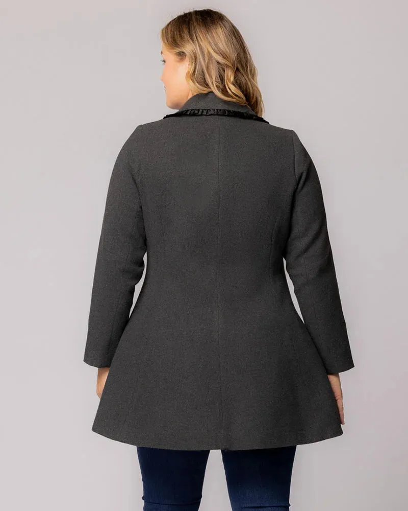 Juliette Winter Coat with Satin Trim