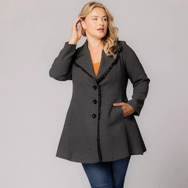 Juliette Winter Coat with Satin Trim