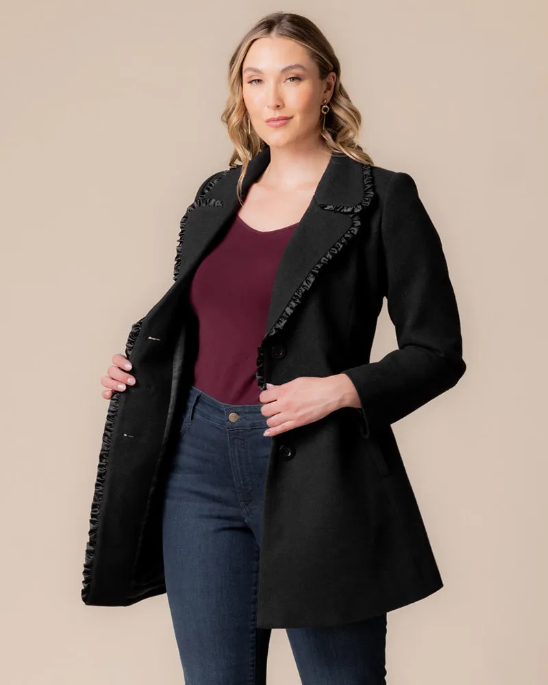 Juliette Winter Coat with Satin Trim