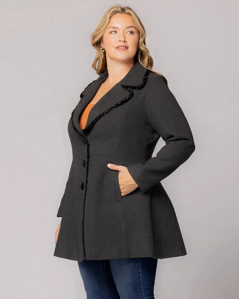 Juliette Winter Coat with Satin Trim