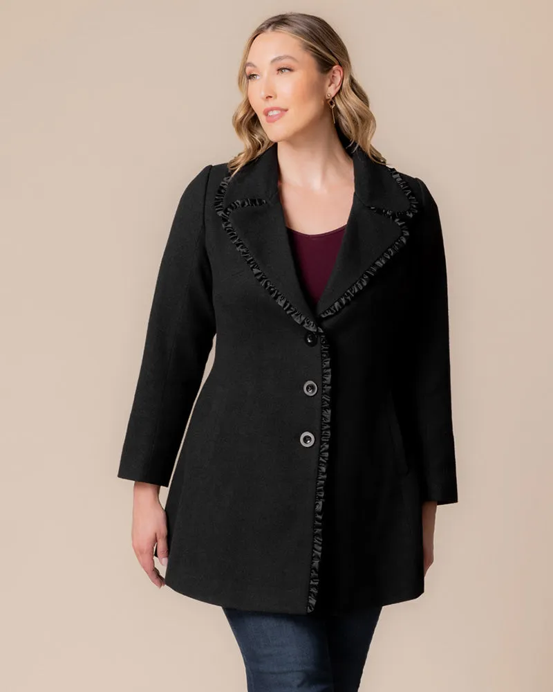 Juliette Winter Coat with Satin Trim