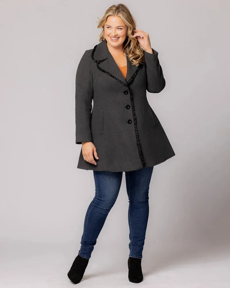 Juliette Winter Coat with Satin Trim