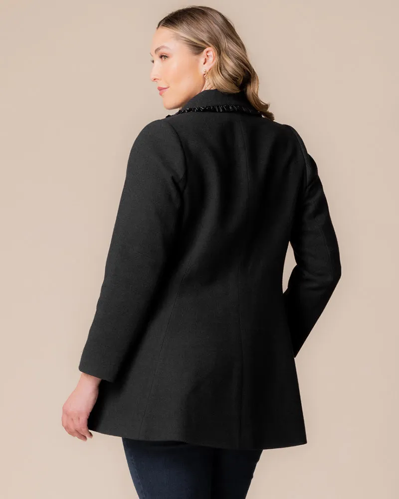 Juliette Winter Coat with Satin Trim