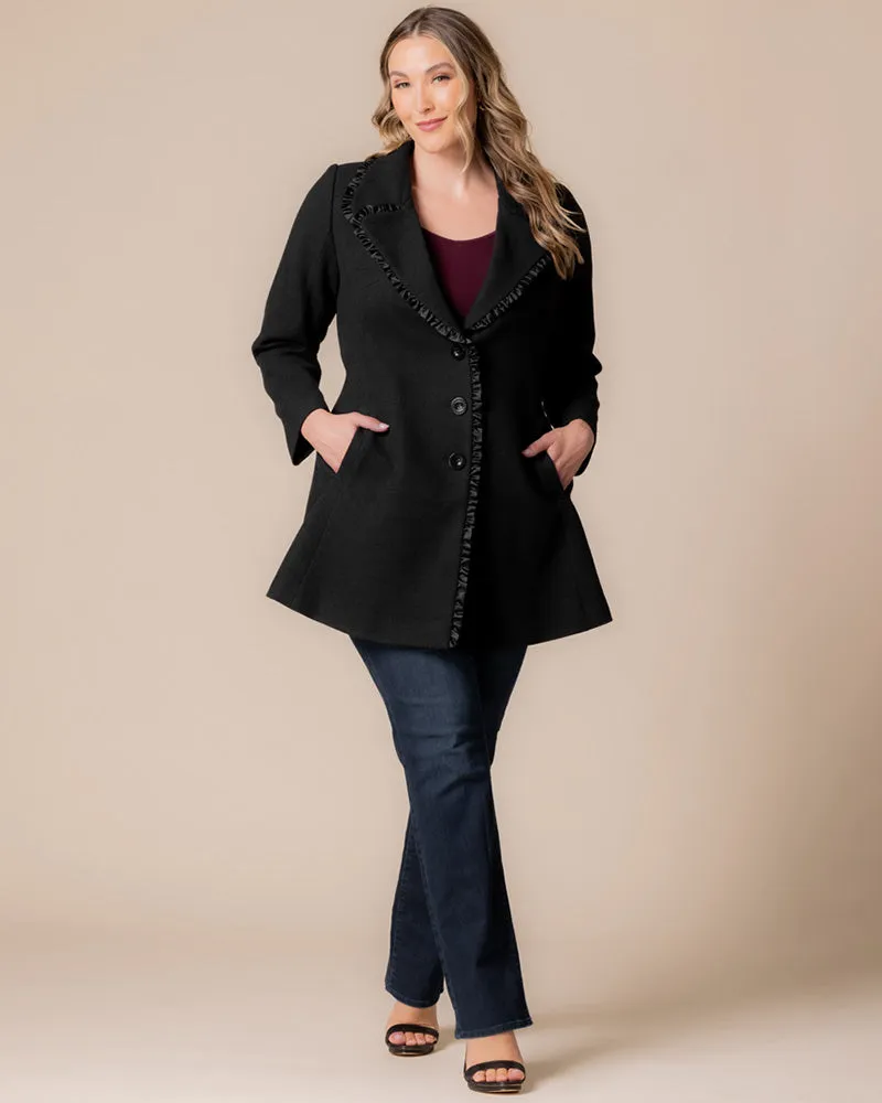 Juliette Winter Coat with Satin Trim