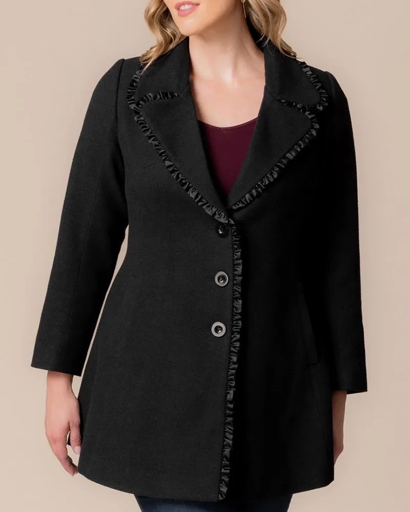 Juliette Winter Coat with Satin Trim