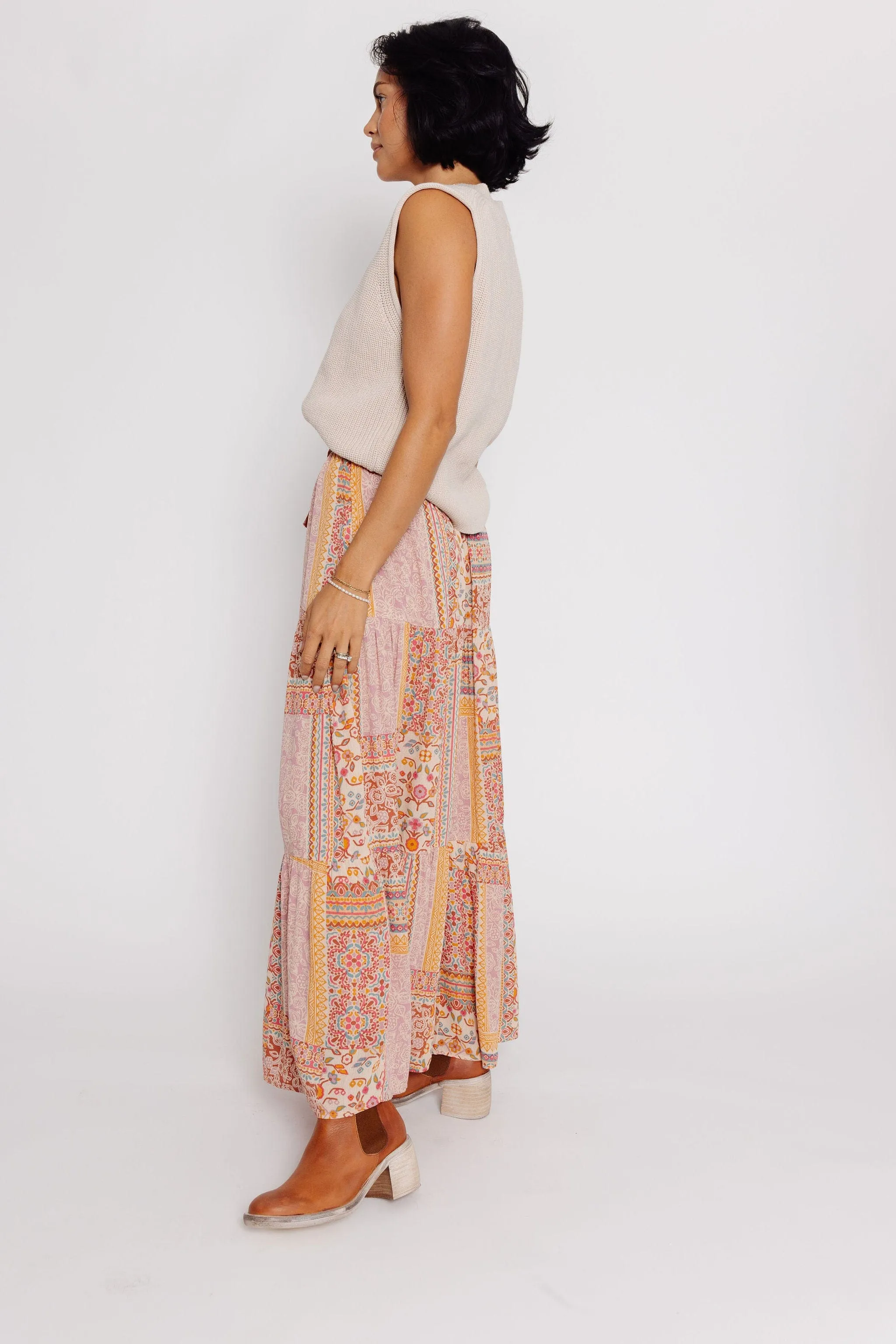 Keke Skirt in Vintage Apricot