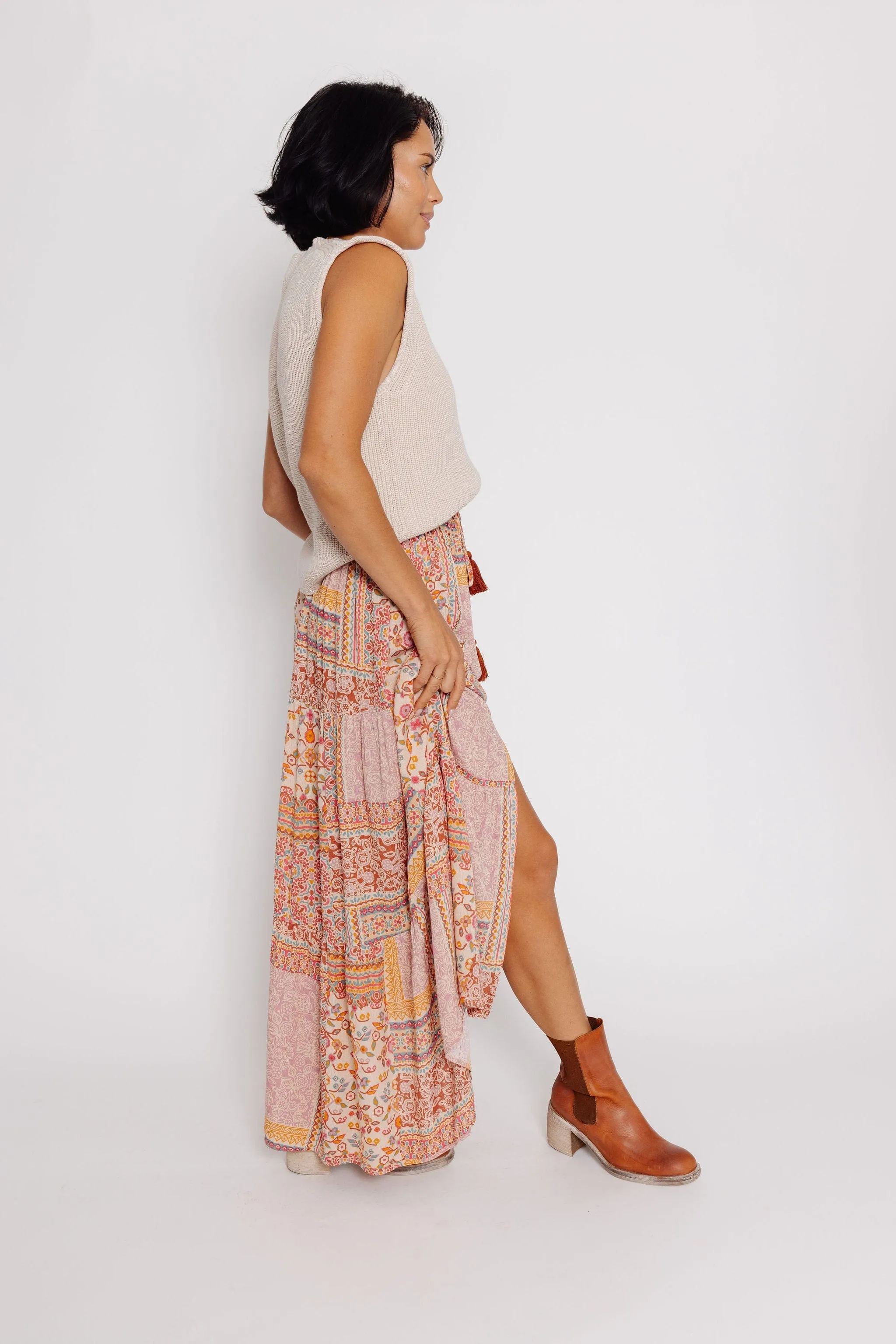 Keke Skirt in Vintage Apricot