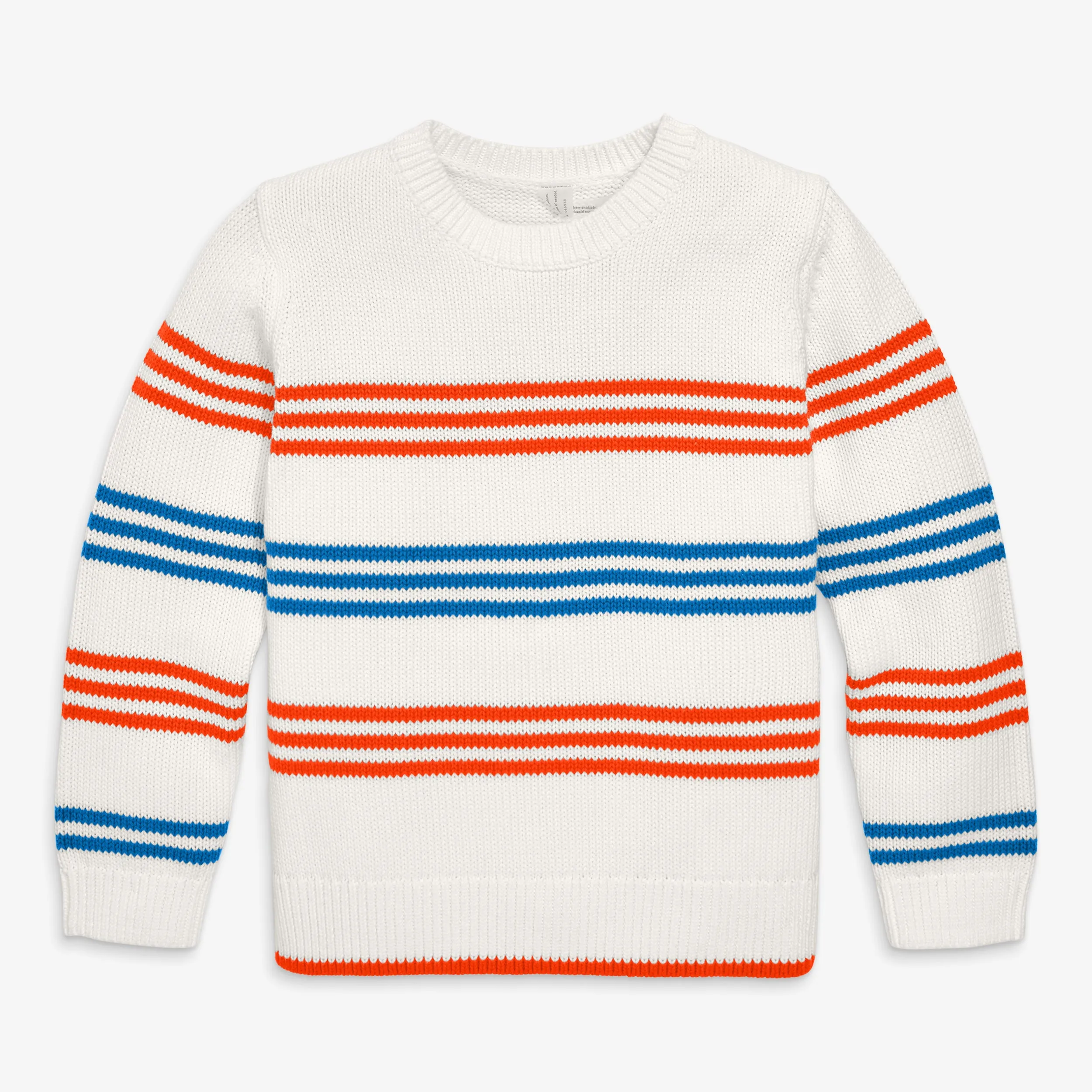 Kids crewneck sweater in stripe