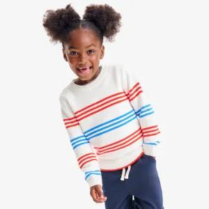 Kids crewneck sweater in stripe