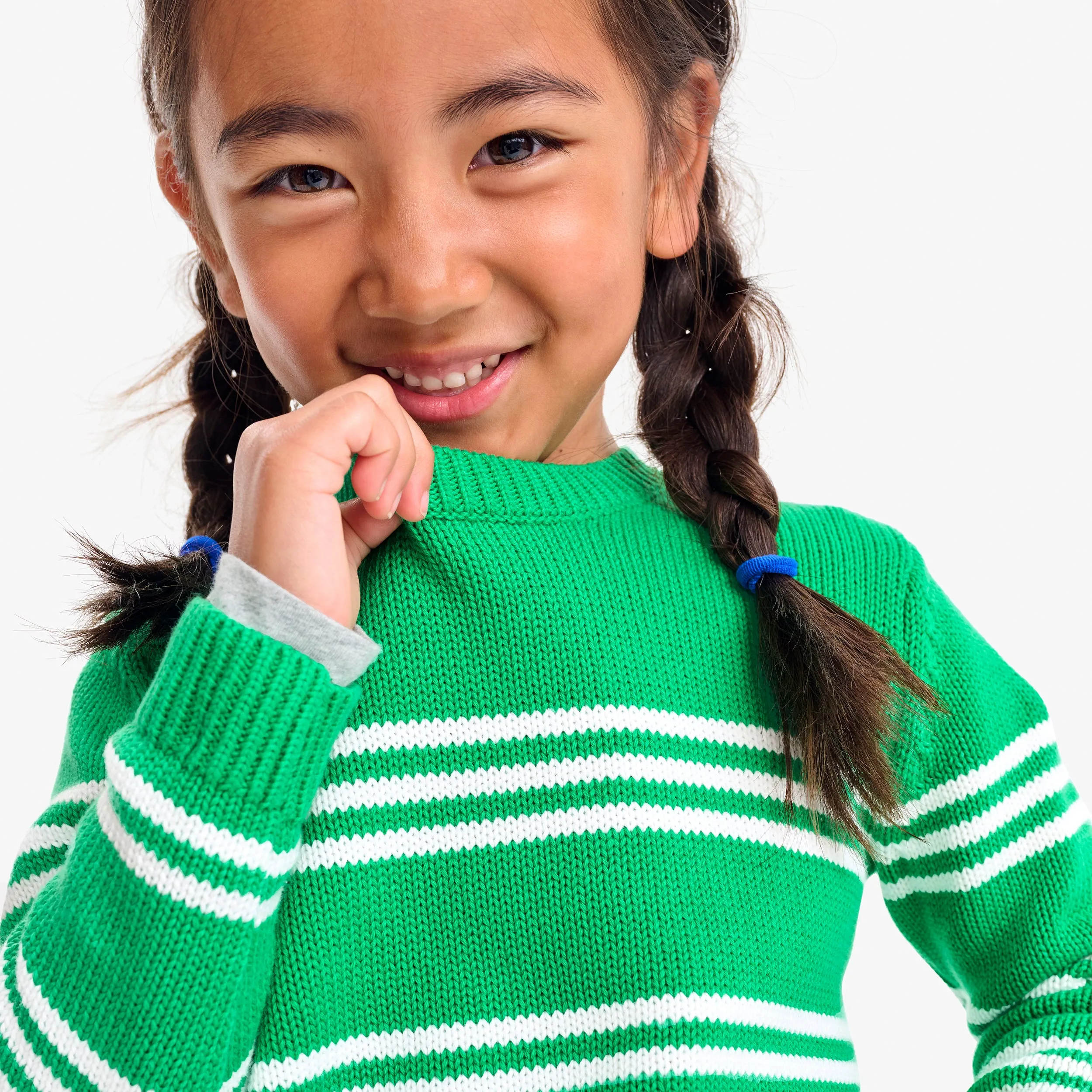 Kids crewneck sweater in stripe