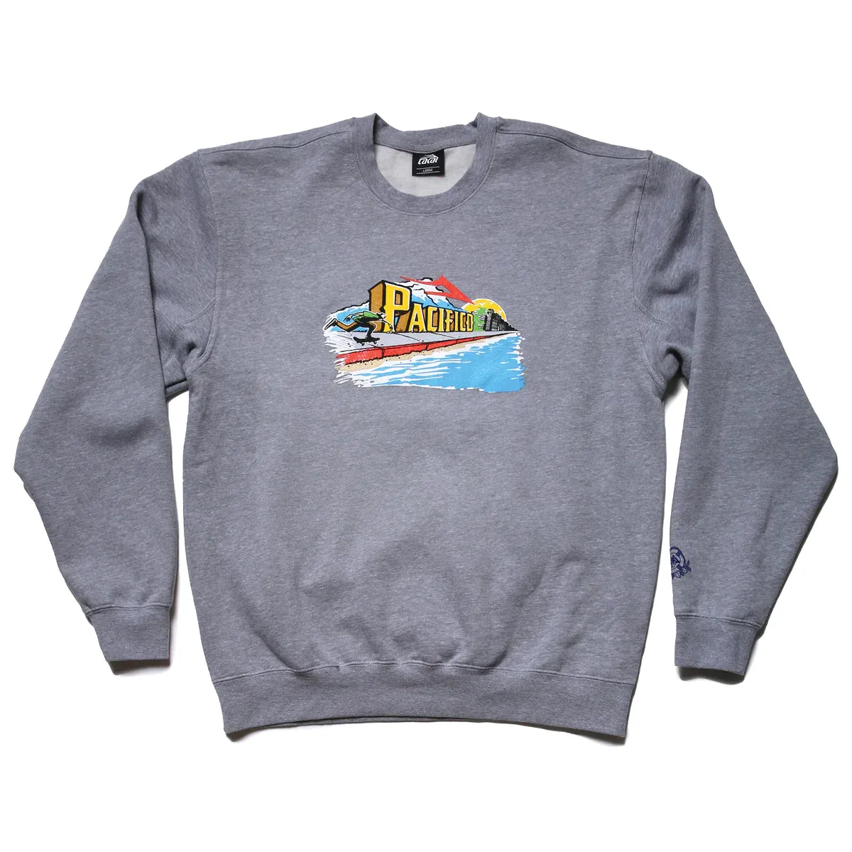 Lakai Push Crewneck Sweatshirt - Heather Grey