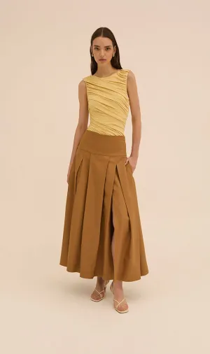 Layan Skirt in Brown