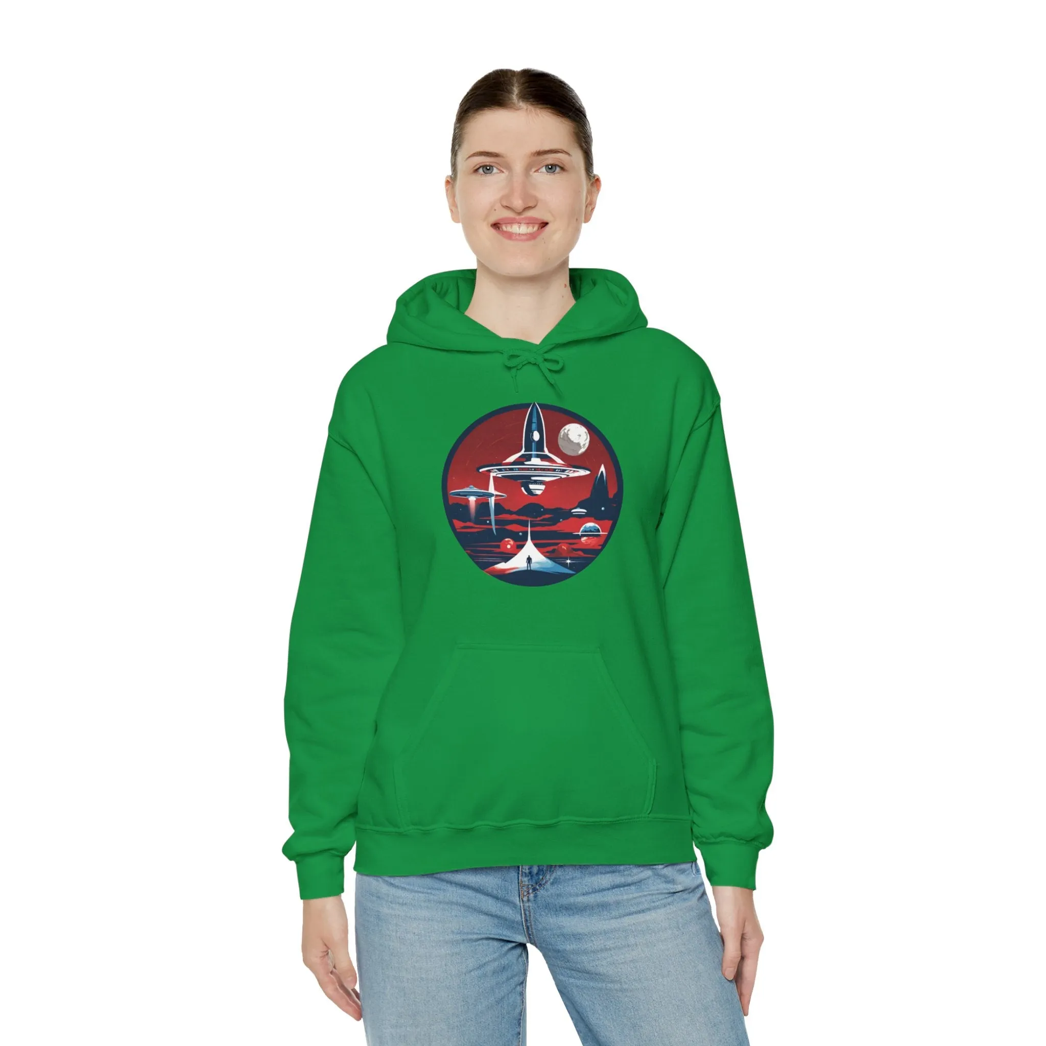 Let's Escape Spaceart Sci-Fi Hoodie