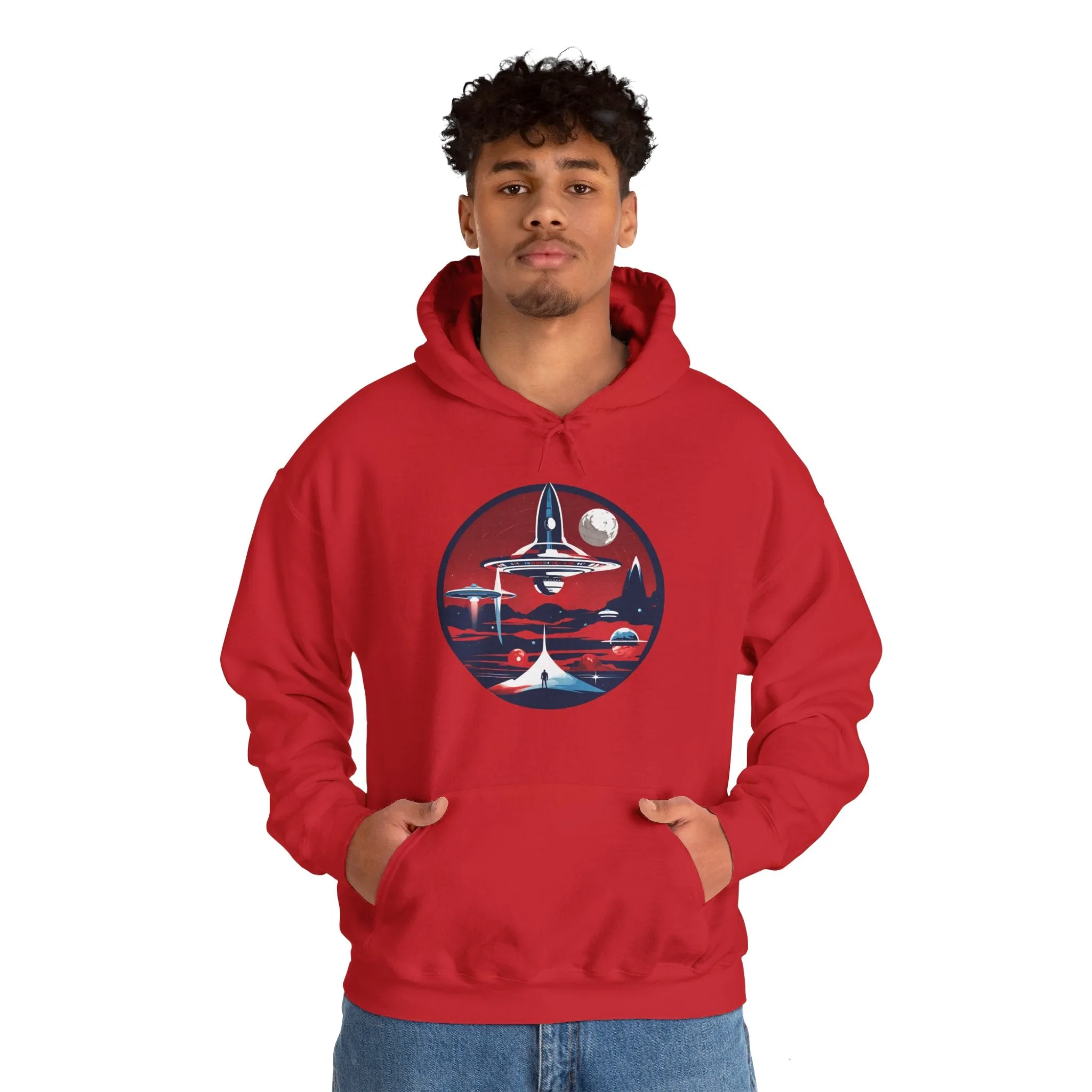 Let's Escape Spaceart Sci-Fi Hoodie