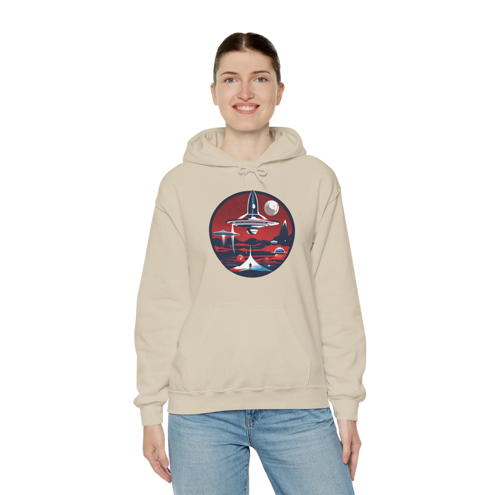 Let's Escape Spaceart Sci-Fi Hoodie