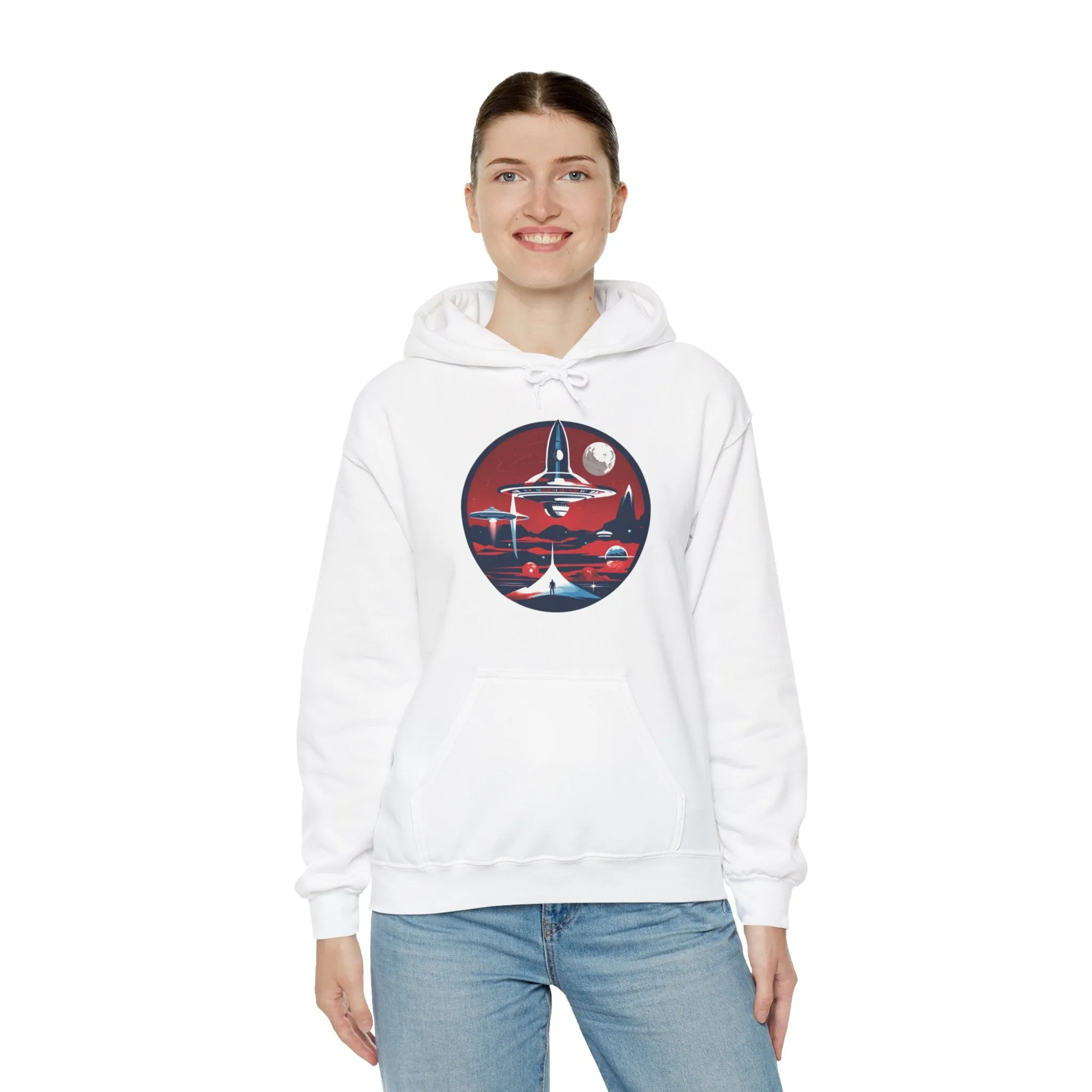 Let's Escape Spaceart Sci-Fi Hoodie