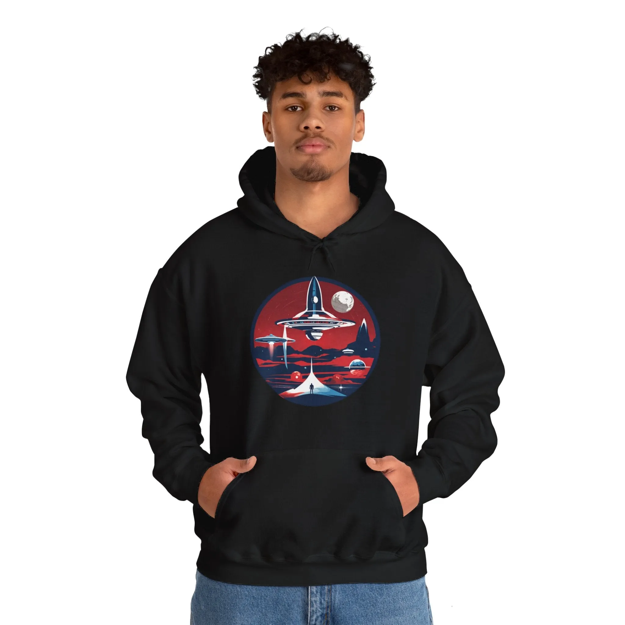 Let's Escape Spaceart Sci-Fi Hoodie