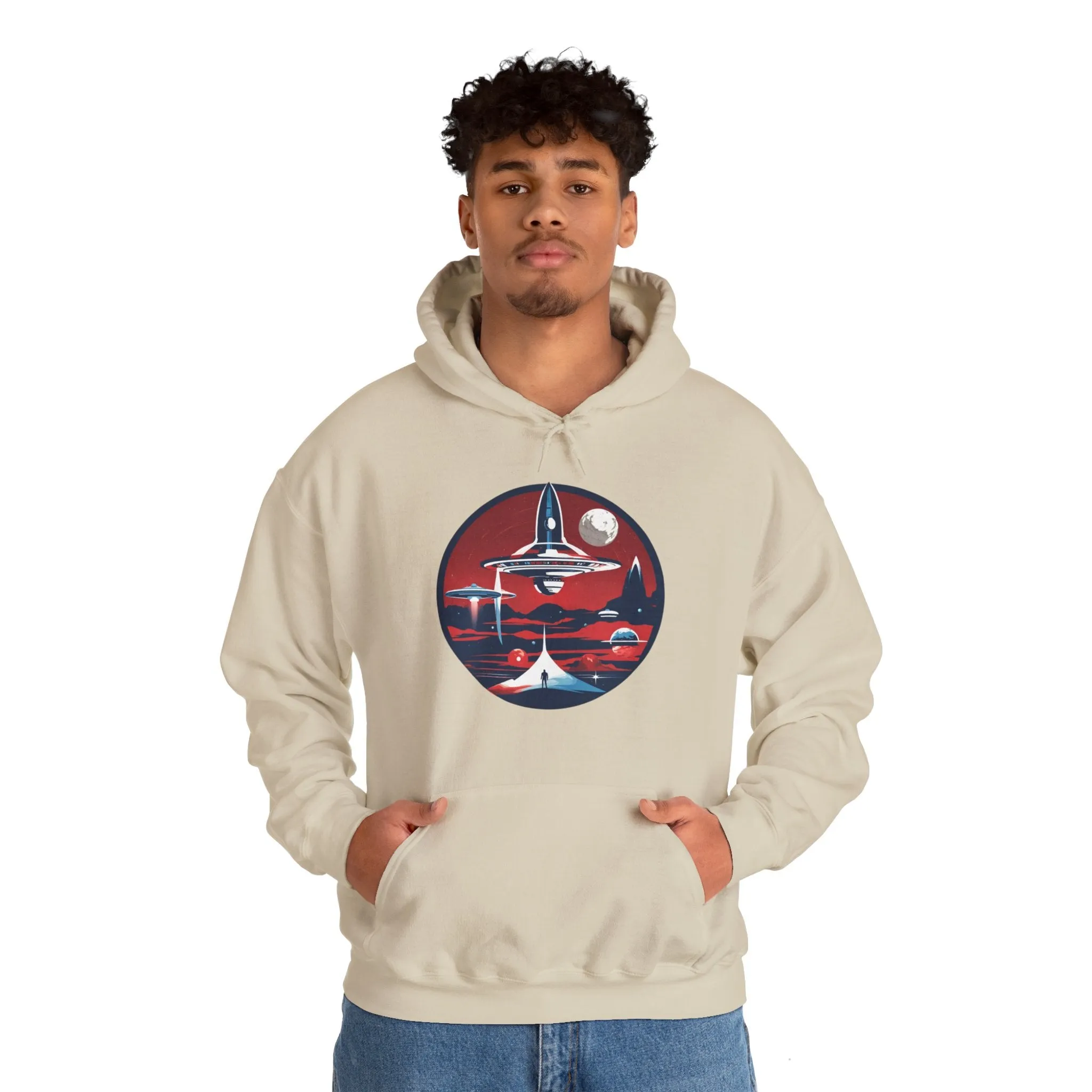 Let's Escape Spaceart Sci-Fi Hoodie