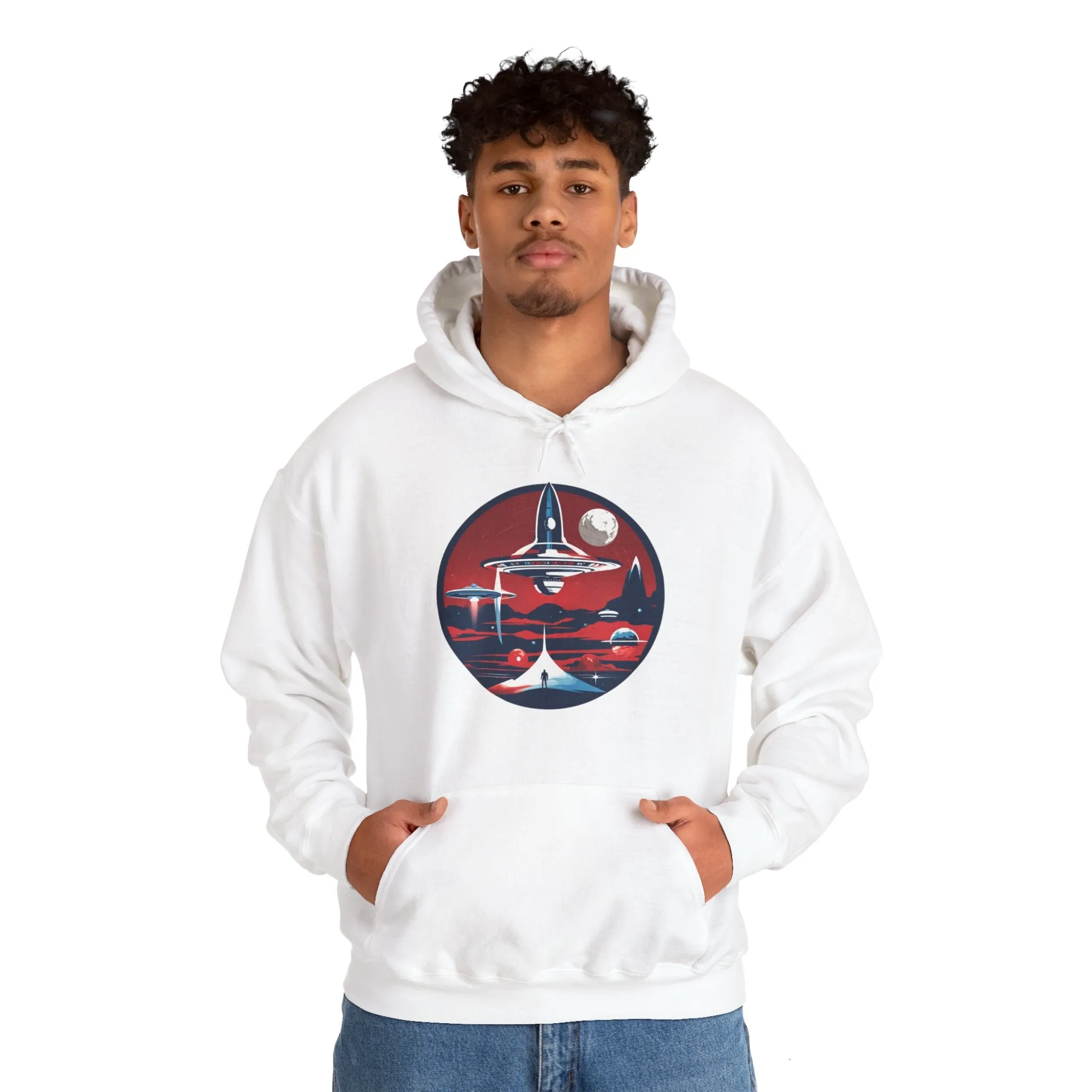 Let's Escape Spaceart Sci-Fi Hoodie