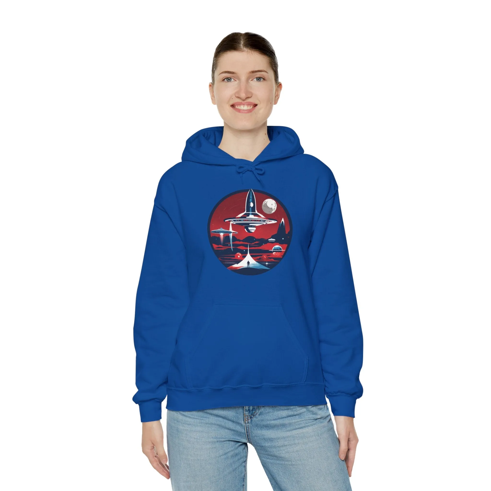 Let's Escape Spaceart Sci-Fi Hoodie